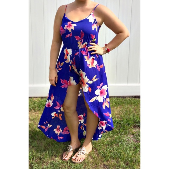 Peach Love California Romper Dress - Picture 1 of 3